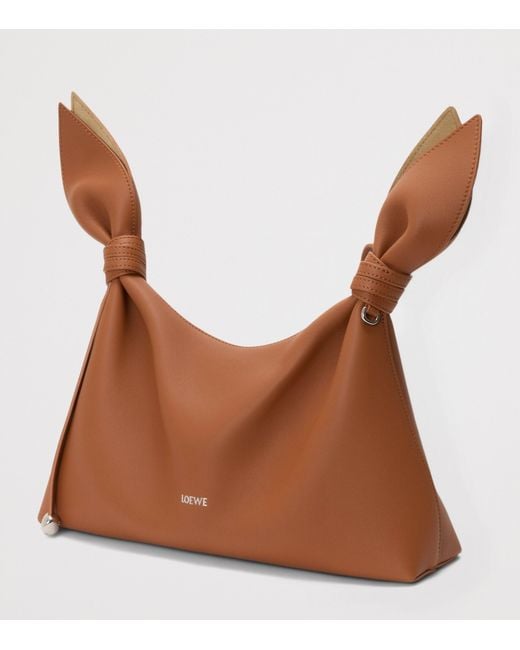 Loewe Brown Medium Leather Scarf Shoulder Bag