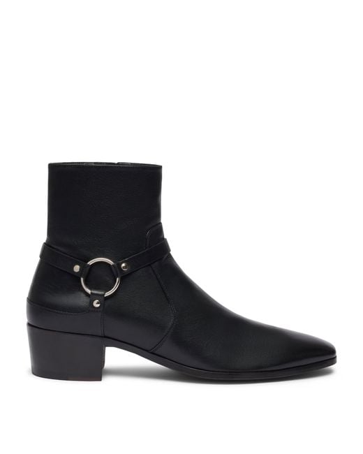 Tom Ford Black Goatskin Ankle Boots for men