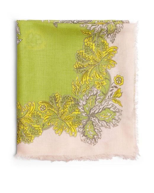 LaDoubleJ Yellow Printed Scarf
