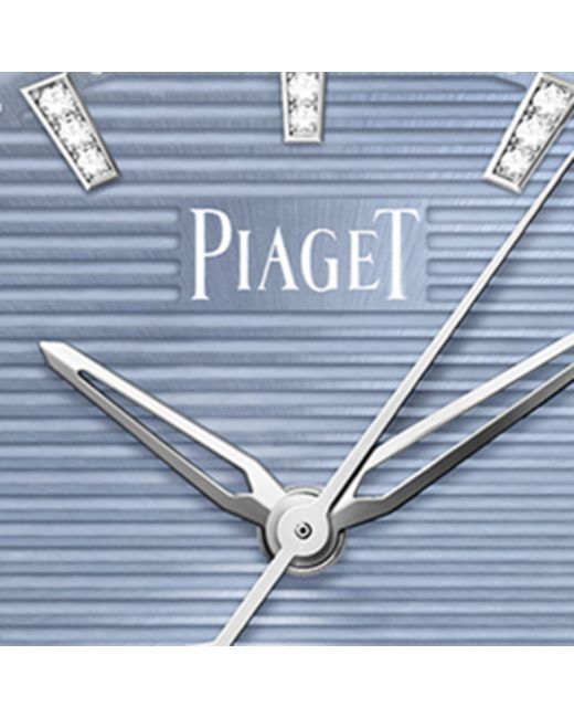Piaget Metallic Stainless Steel And Diamond Polo Date Watch 36mm