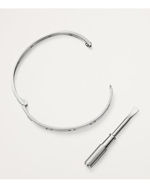 Cartier White And Diamond Love Bangle