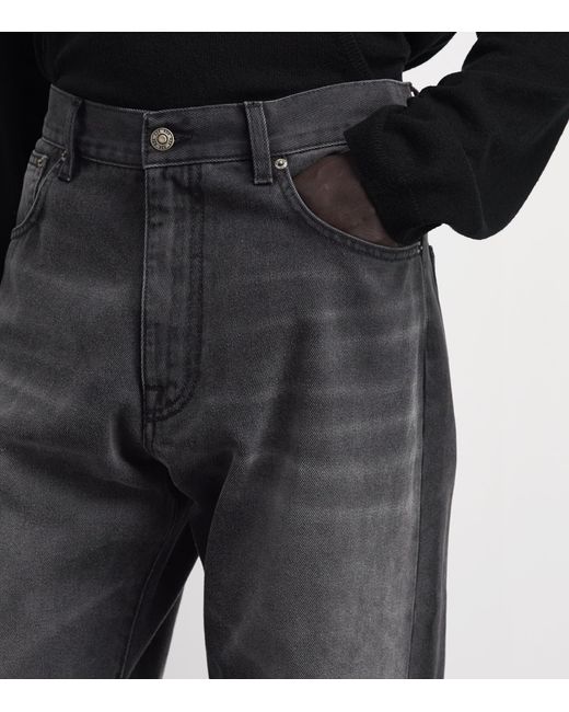 424 Gray Loose Wide-Leg Jeans for men