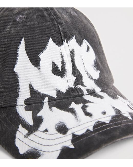 Acne Gray Graffiti Logo Baseball Cap