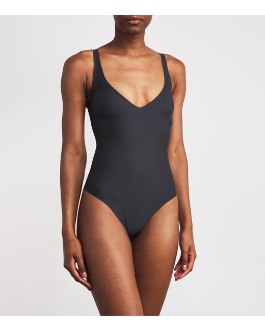 Skims Black Plunge Bodysuit