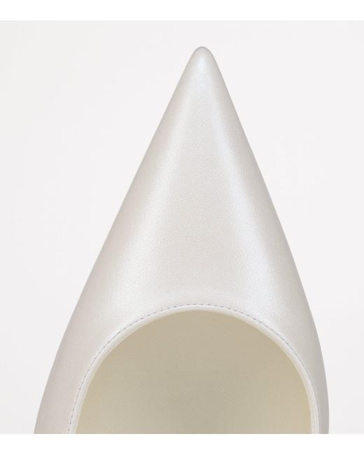 Christian Louboutin White Miss Z Nappa Leather Pumps 100