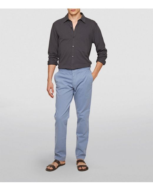 Orlebar Brown Blue Stretch-cotton Fallon Trousers for men