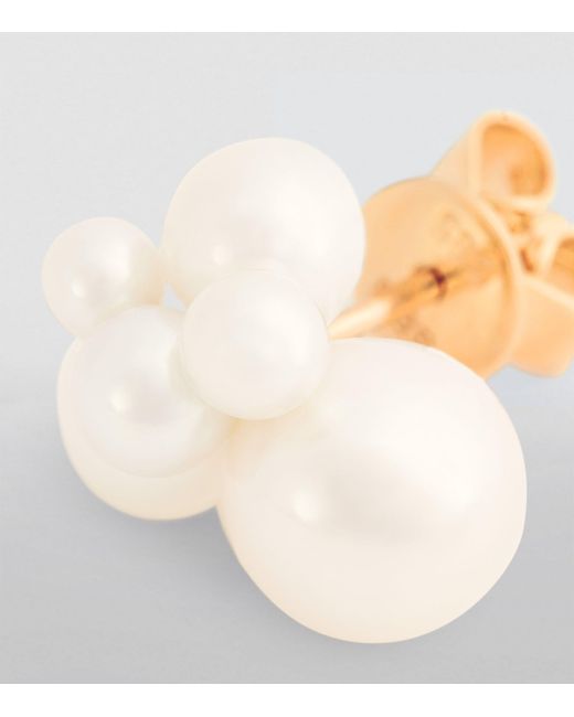 Sophie Bille Brahe White Yellow Gold And Pearl Ensemble Single Earring