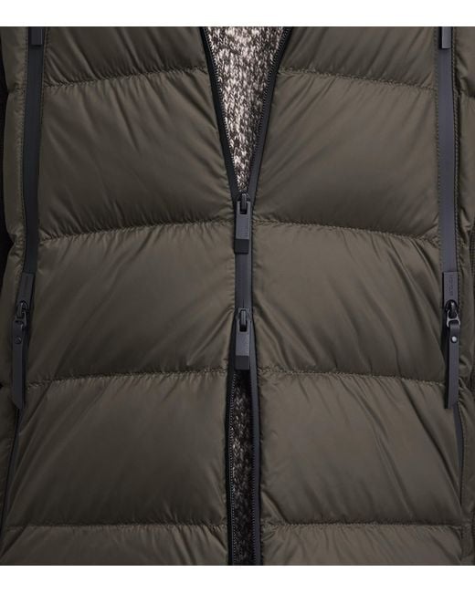 Moncler Gray Virgin Wool Down-Filled Hybrid Jacket for men