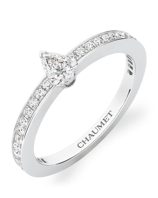 Chaumet White Platinum And Diamond Joséphine Éclat D'Éternit Ring