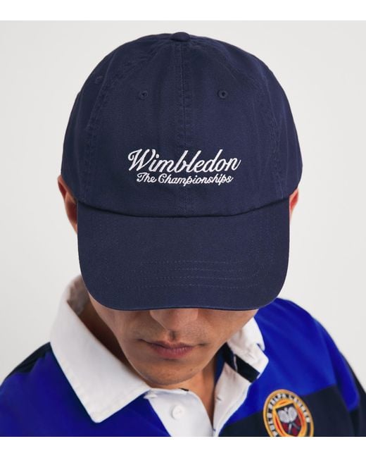 Ralph Lauren Blue X Wimbledon Baseball Cap for men