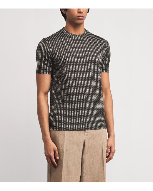 Emporio Armani Gray Printed T-Shirt for men
