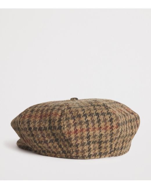 Polo Ralph Lauren Brown Wool-Alpaca Newsboy Cap for men