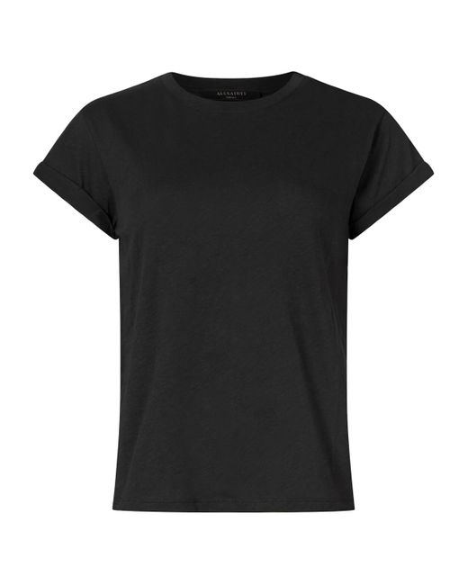 AllSaints Black Organic Cotton Anna T-Shirt