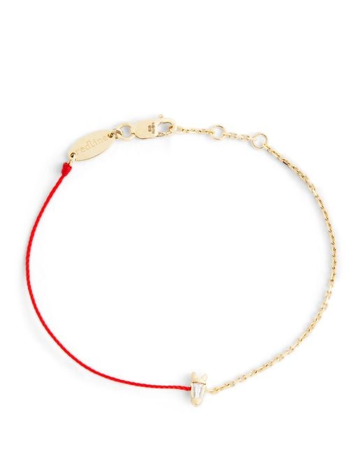 RedLine Metallic And Diamond Chinese New Year Bracelet