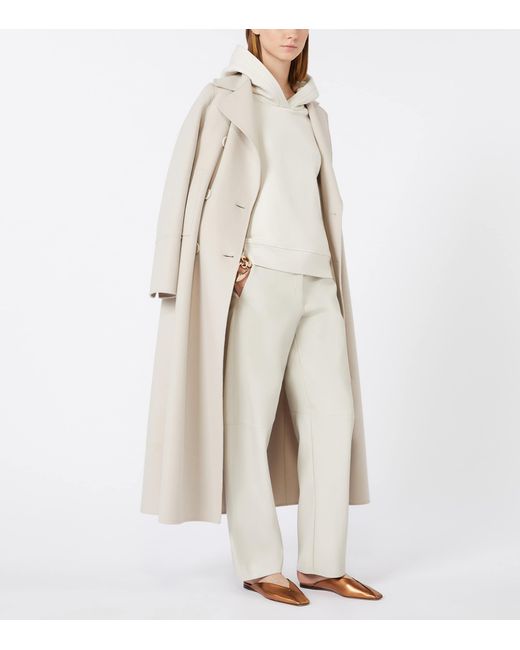 Max Mara White Virgin Wool Coat