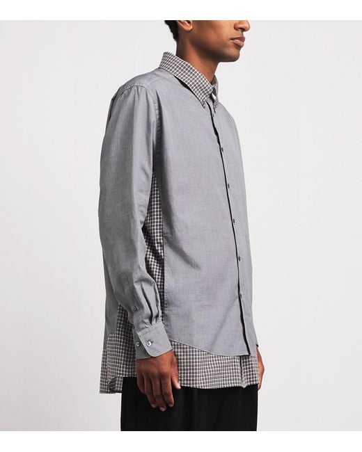 Maison Margiela Gray Double Check Shirt for men