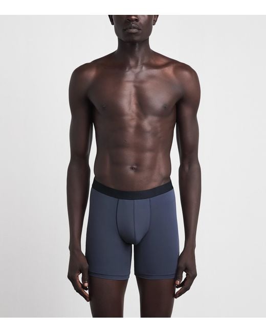 Hanro Blue Micro-Touch Shortleg Boxer Briefs for men