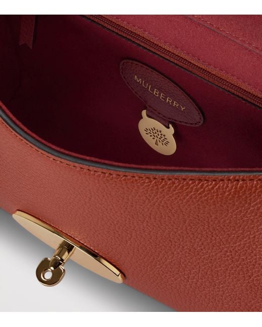 Mulberry Red Leather Lily Shoulder Bag