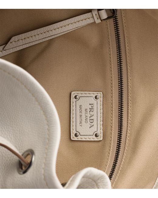 Prada Gray Large Leather Route Shoulder Bag