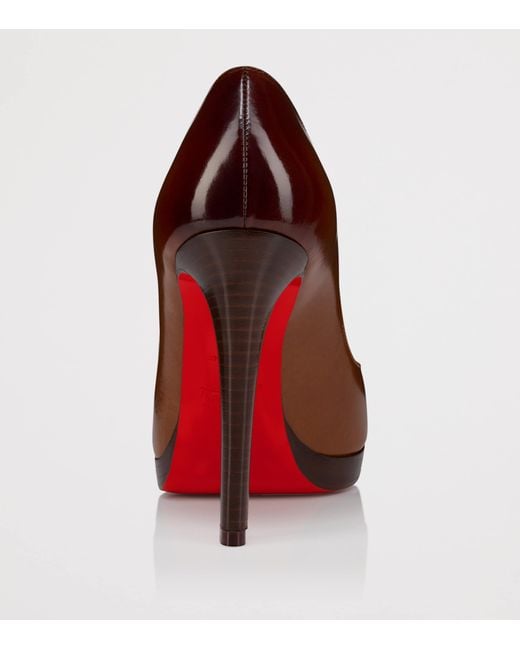 Christian Louboutin Brown Fannylove Alta Leather Pumps 120