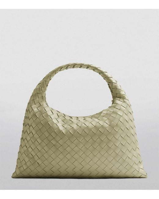 Bottega Veneta Green Small Intrecciato Hop Shoulder Bag
