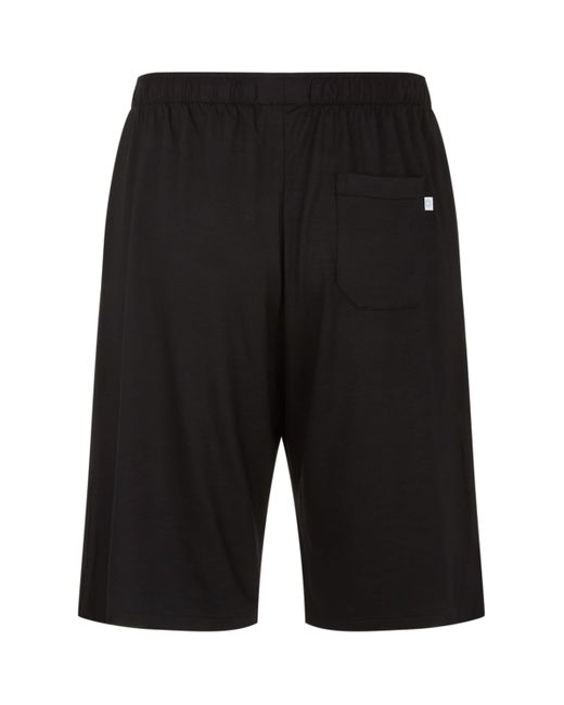 Derek Rose Black Basel Lounge Shorts for men