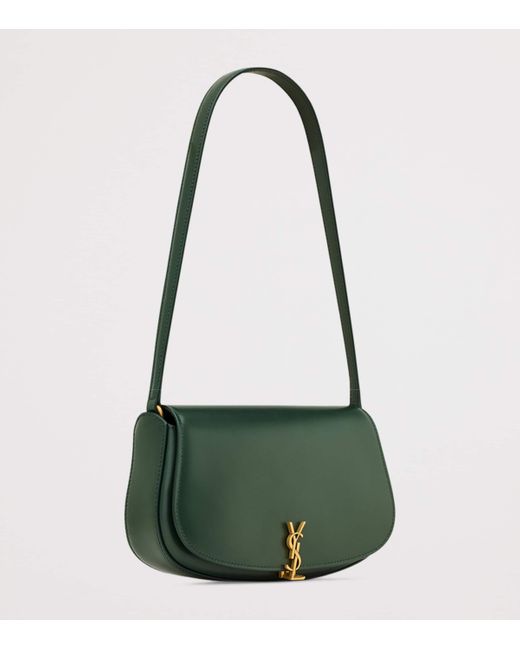 Saint Laurent Green Mini Leather Voltaire Shoulder Bag