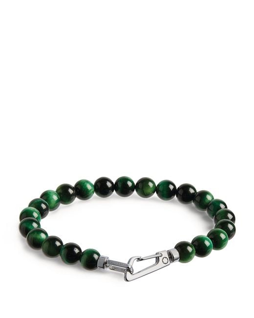 Montblanc Green Tiger's Eye Bracelet for men