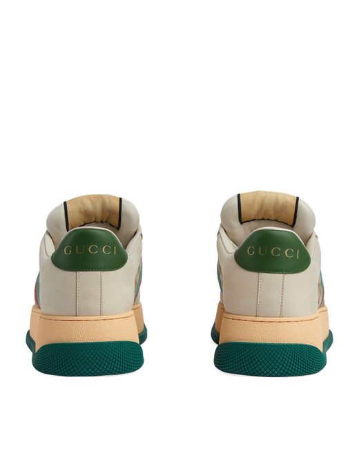 Gucci Multicolor Leather Screener Sneakers for men