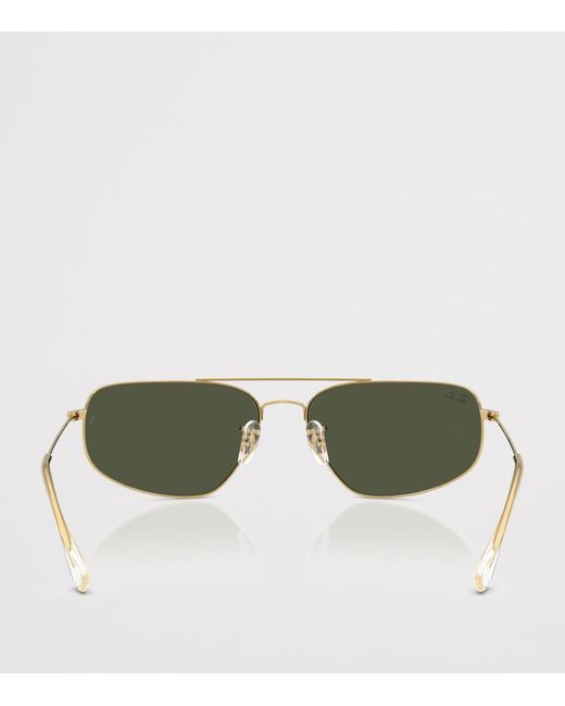 Ray-Ban Green Rectangle Sunglasses