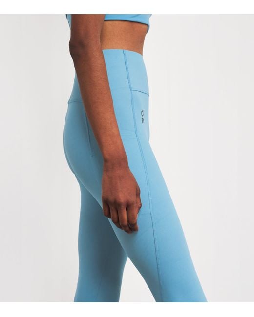 On Shoes Blue Studio 7/8 Tights
