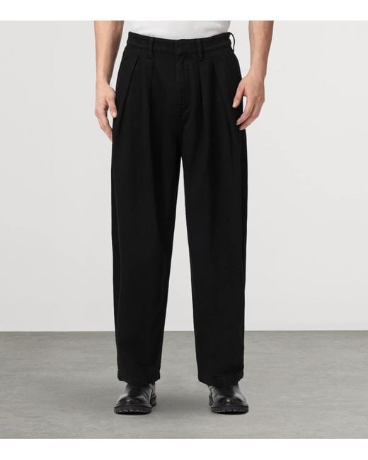 AllSaints Black Becco Trousers for men