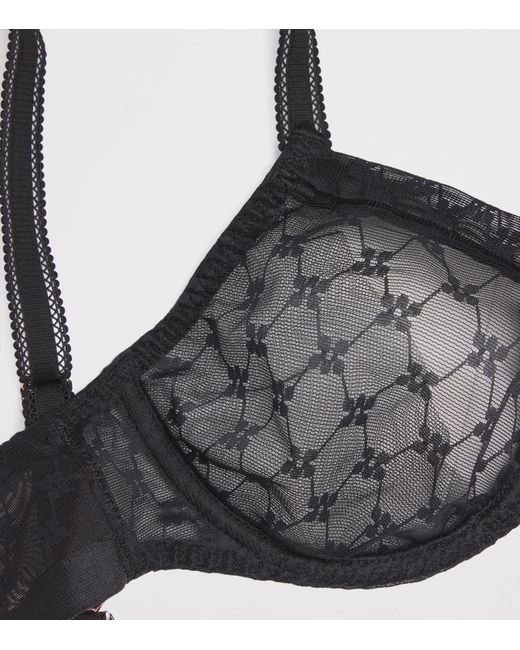 Simone Perele Black Lace Plume Plunge Bra