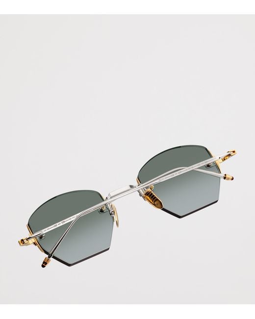 Jacques Marie Mage Gray Titanium Oatman Sunglasses for men