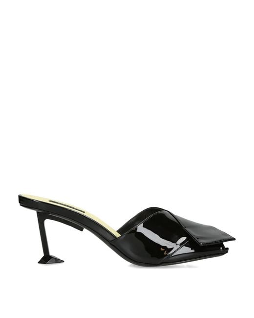 Givenchy Black Leather Boudoir Fold Mules 65