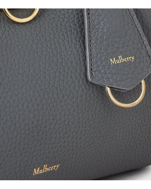 Mulberry Blue Small Leather Iris Shoulder Bag