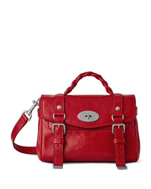Mulberry Red Mini Leather Alexa Cross-body Bag