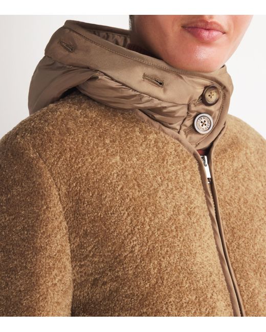 Moncler Brown Down-Filled Marne Puffer Jacket