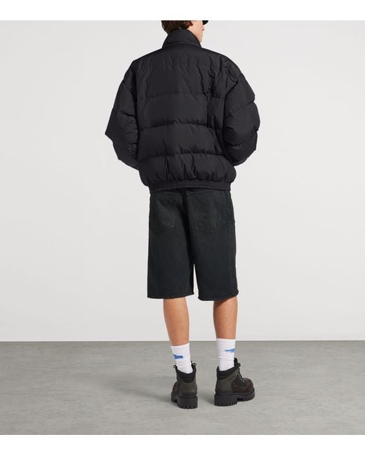Balenciaga Purple Down-Filled Reversible Track Jacket for men
