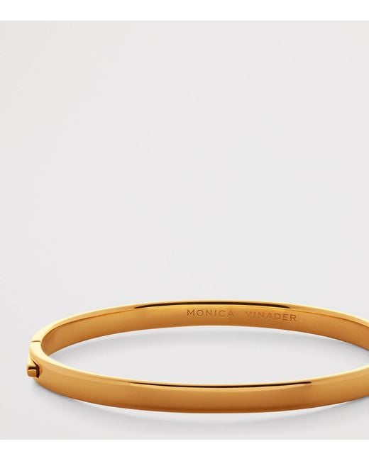 Monica Vinader Brown Vermeil Essential Bangle