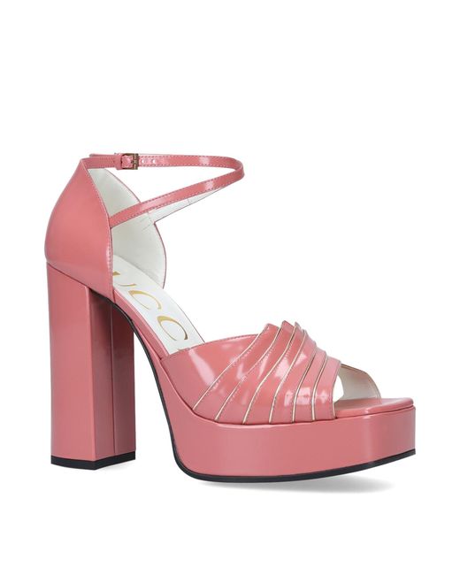gucci pink platform
