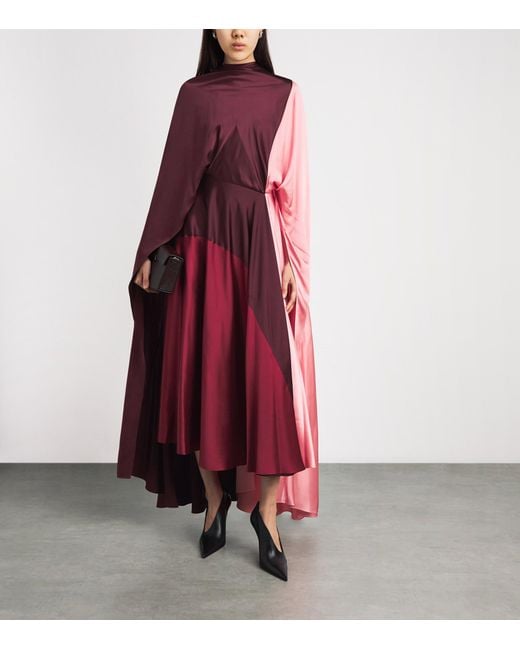 Roksanda Red Silk Satin Andromeda Maxi Dress