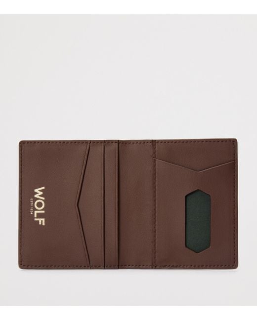Wolf Brown Signature Id Card Case