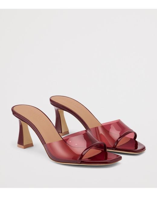 Malone Souliers Pink Patent Leather Roxanne Heeled Mules 70