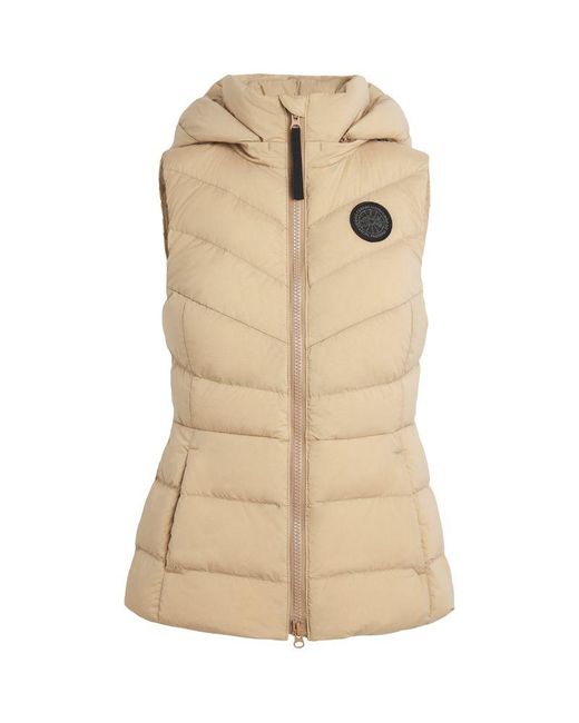 Canada Goose Quilted Stretch Clair Gilet in Natural Lyst UK
