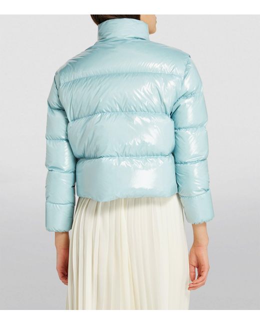 Moncler Blue Down-filled Almo Puffer Jacket