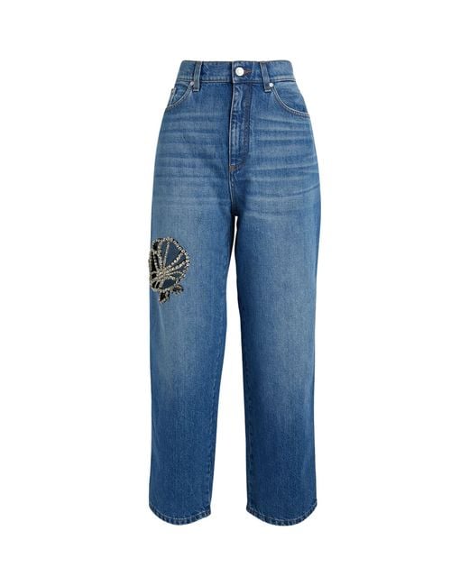 Crystal hotsell embellished jeans