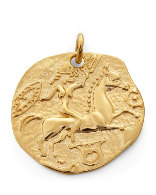 Monica Vinader Metallic Vermeil Coin Talisman Necklace