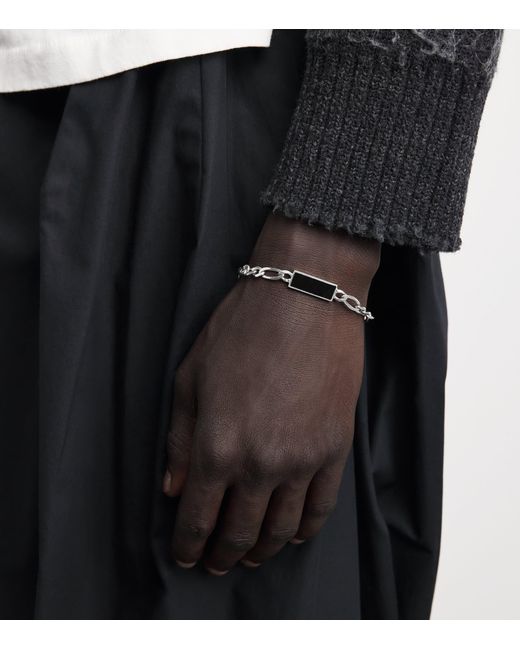FYR Natural Sterling And Onyx Brother Bracelet for men