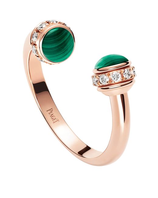 Piaget Green Rose, Diamond And Malachite Possession Ring